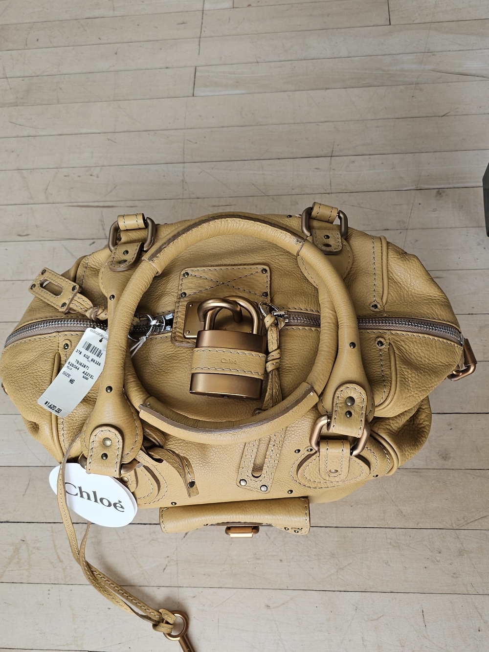 Chloe Vintage Y2K 2006 Paddington Bag Mustard Butter Leather Purse Deadstock NWT - Picture 3 of 16